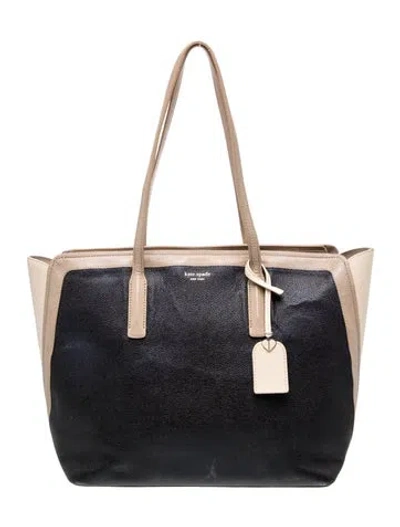Pre-owned Kate Spade Leather Tote In Blue