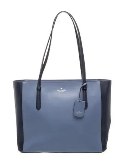 Pre-owned Kate Spade Leather Tote In Blue