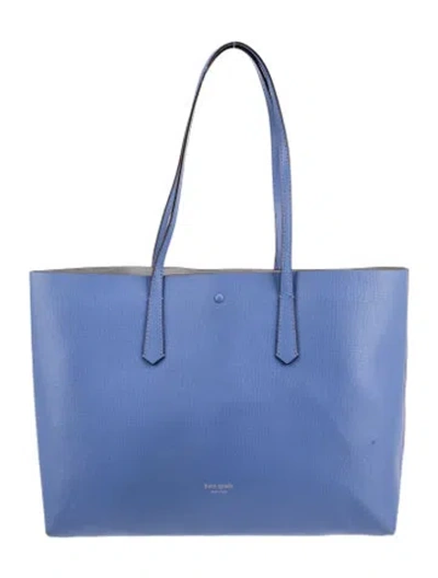 Pre-owned Kate Spade Leather Tote In Blue