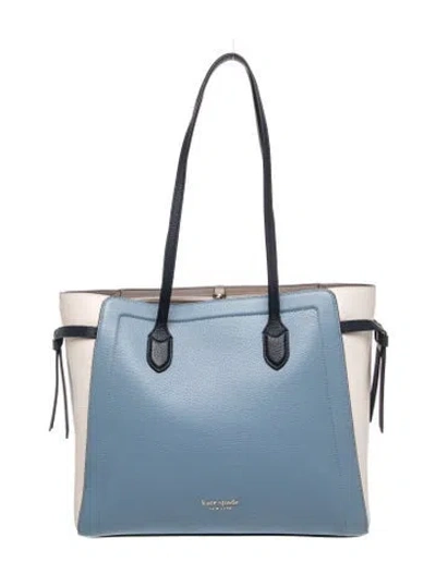 Pre-owned Kate Spade Leather Tote In Blue