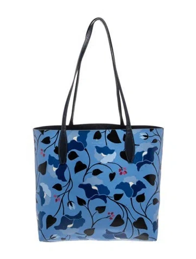 Pre-owned Kate Spade Leather Tote In Blue