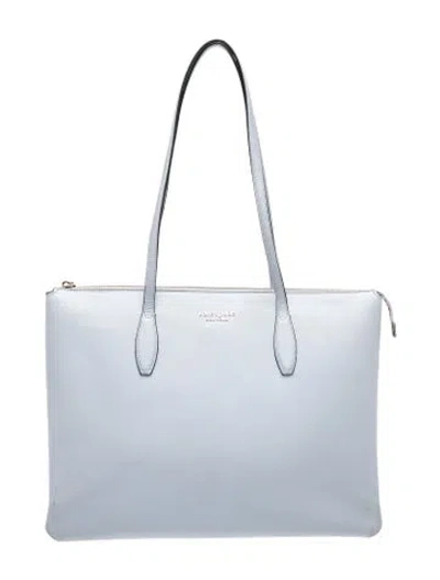 Pre-owned Kate Spade Leather Tote In Blue