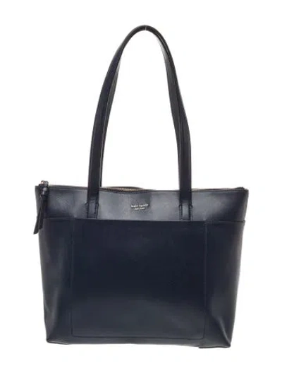 Pre-owned Kate Spade Leather Tote In Blue