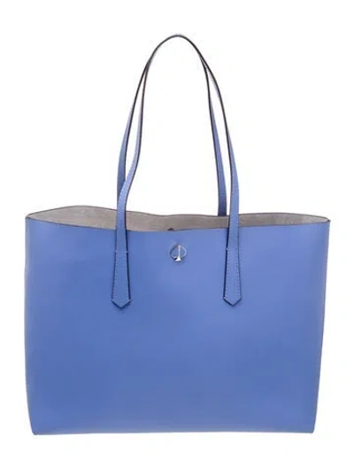 Pre-owned Kate Spade Leather Tote In Blue