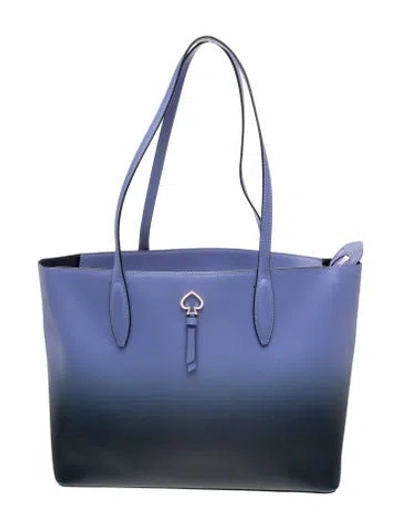 Pre-owned Kate Spade Leather Tote In Blue