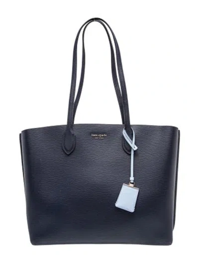 Pre-owned Kate Spade Leather Tote In Blue