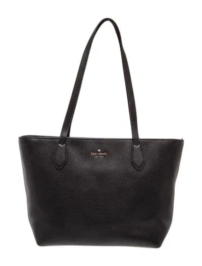 Pre-owned Kate Spade Leather Tote In Blue