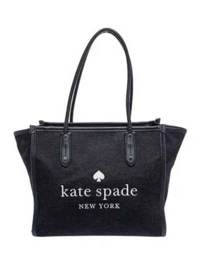 Pre-owned Kate Spade Leather Tote In Blue