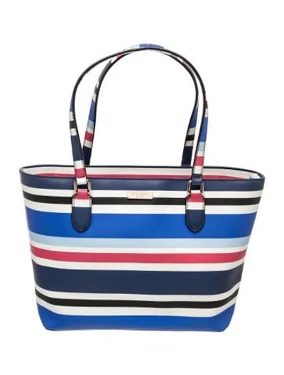Pre-owned Kate Spade Leather Tote In Blue
