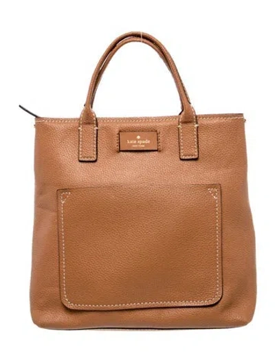 Pre-owned Kate Spade Leather Tote In Brown