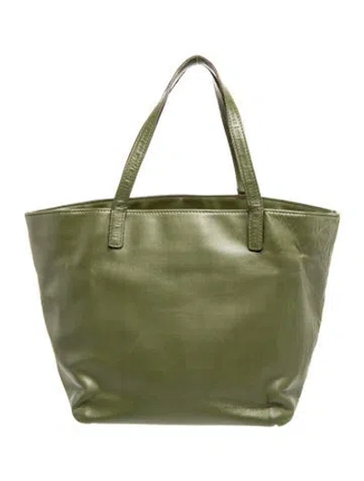 Pre-owned Kate Spade Leather Tote In Green