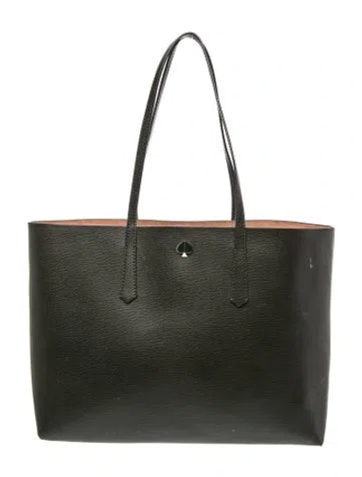 Pre-owned Kate Spade Leather Tote In Green