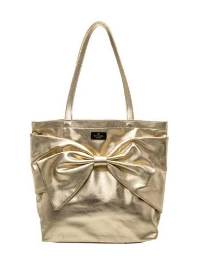 Pre-owned Kate Spade Leather Tote In Metallic