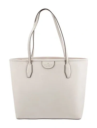 Pre-owned Kate Spade Leather Tote In Neutral
