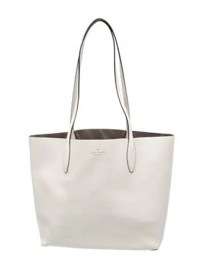 Pre-owned Kate Spade Leather Tote In Neutral