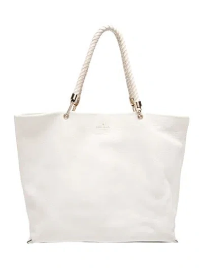 Pre-owned Kate Spade Leather Tote In Neutral