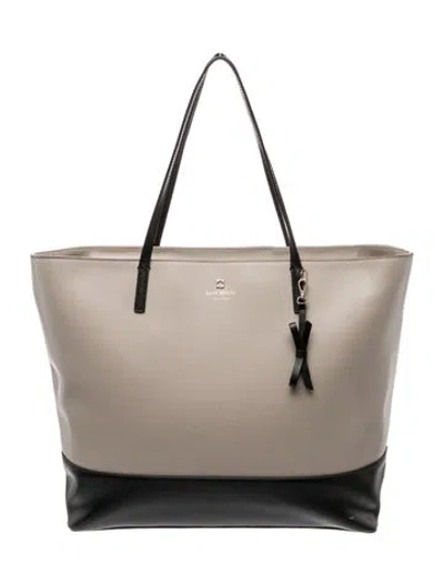 Pre-owned Kate Spade Leather Tote In Neutral
