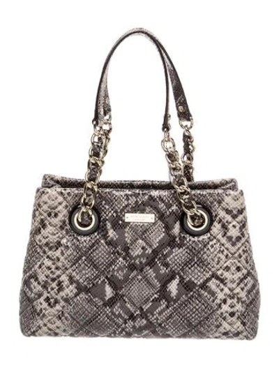 Pre-owned Kate Spade Leather Tote In Neutral