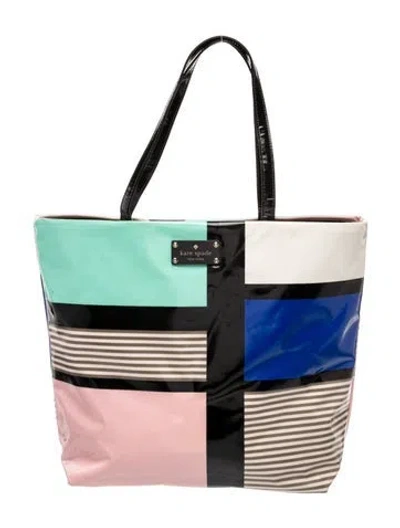 Pre-owned Kate Spade Leather Tote In Neutral