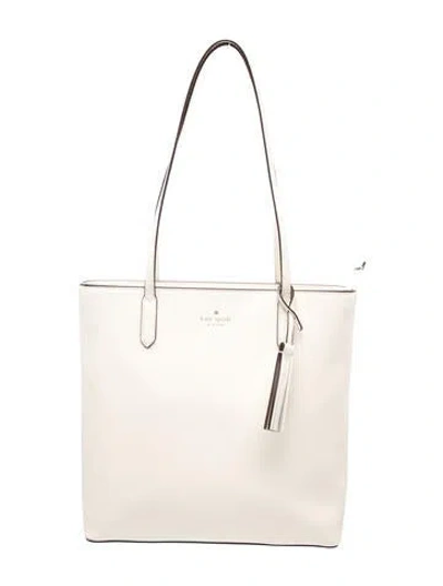 Pre-owned Kate Spade Leather Tote In Neutral