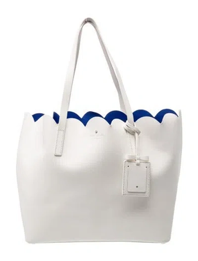 Pre-owned Kate Spade Leather Tote In Neutral