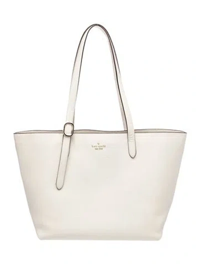 Pre-owned Kate Spade Leather Tote In Neutral