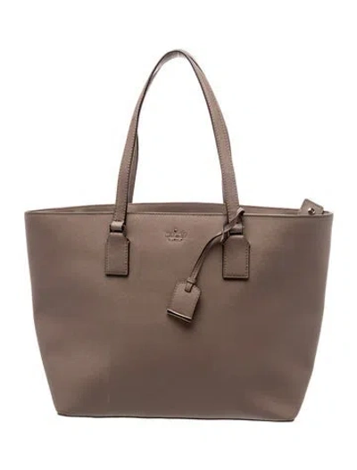 Pre-owned Kate Spade Leather Tote In Neutral