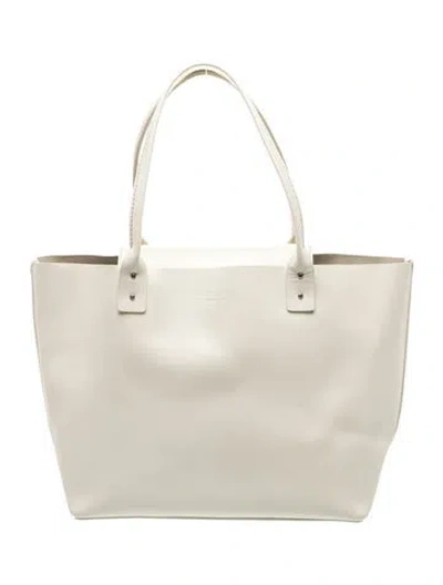 Pre-owned Kate Spade Leather Tote In Neutrals