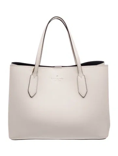 Pre-owned Kate Spade Leather Tote In Neutrals