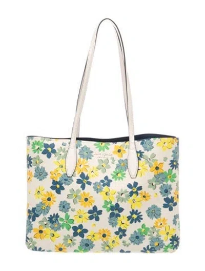 Pre-owned Kate Spade Leather Tote In Neutrals