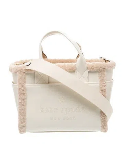 Pre-owned Kate Spade Leather Tote In Neutrals