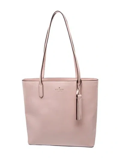 Pre-owned Kate Spade Leather Tote In Pink