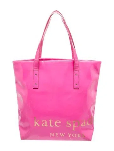 Pre-owned Kate Spade Leather Tote In Pink