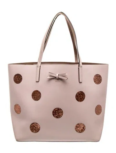 Pre-owned Kate Spade Leather Tote In Pink