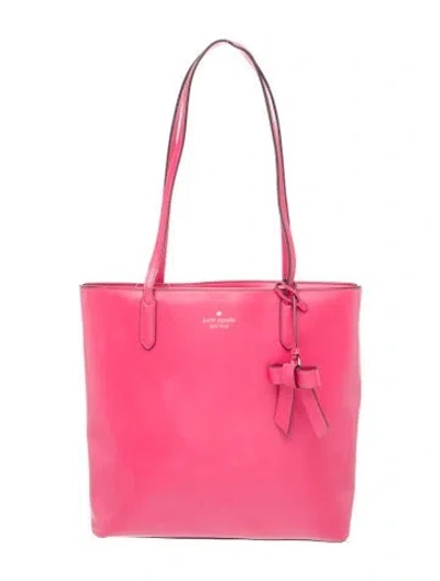 Pre-owned Kate Spade Leather Tote In Pink