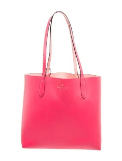 Pre-owned Kate Spade Leather Tote In Pink
