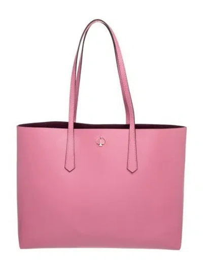 Pre-owned Kate Spade Leather Tote In Pink