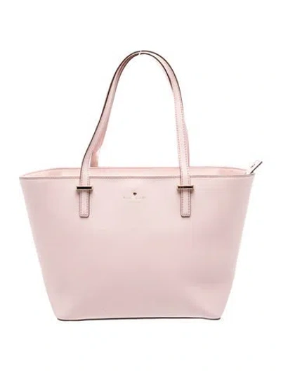 Pre-owned Kate Spade Leather Tote In Pink