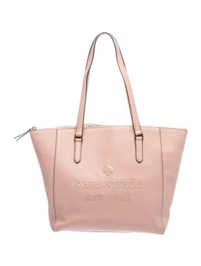 Pre-owned Kate Spade Leather Tote In Pink