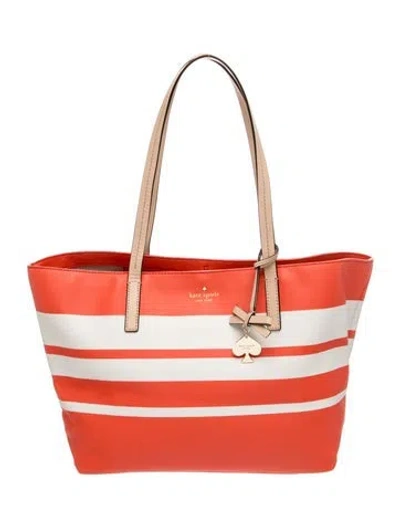Pre-owned Kate Spade Leather Tote In Pink