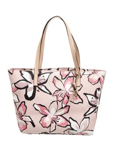 Pre-owned Kate Spade Leather Tote In Pink