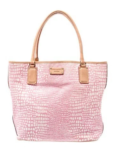 Pre-owned Kate Spade Leather Tote In Pink