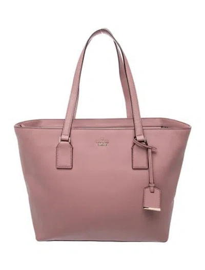 Pre-owned Kate Spade Leather Tote In Pink