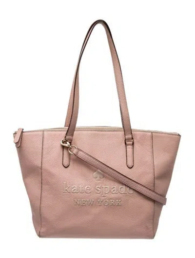 Pre-owned Kate Spade Leather Tote In Pink