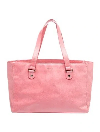 Pre-owned Kate Spade Leather Tote In Pink