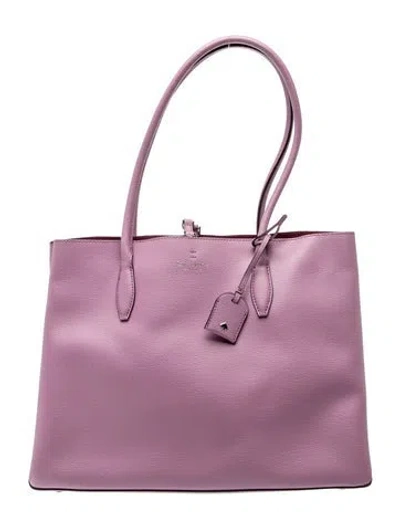 Pre-owned Kate Spade Leather Tote In Purple