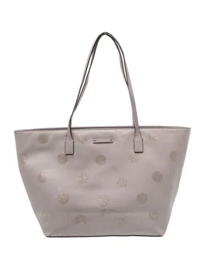 Pre-owned Kate Spade Leather Tote In Purple