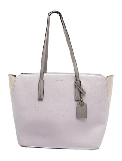 Pre-owned Kate Spade Leather Tote In Purple