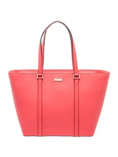 Pre-owned Kate Spade Leather Tote In Red