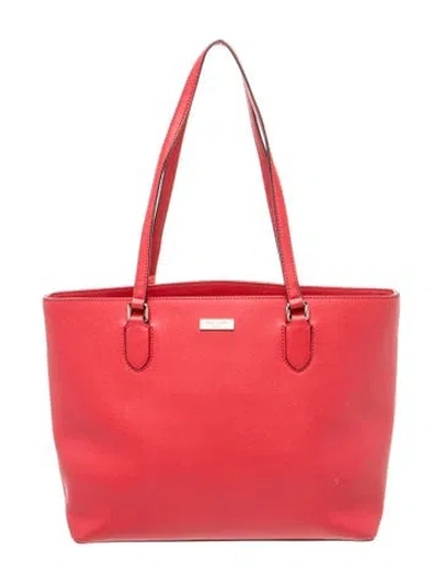 Pre-owned Kate Spade Leather Tote In Red